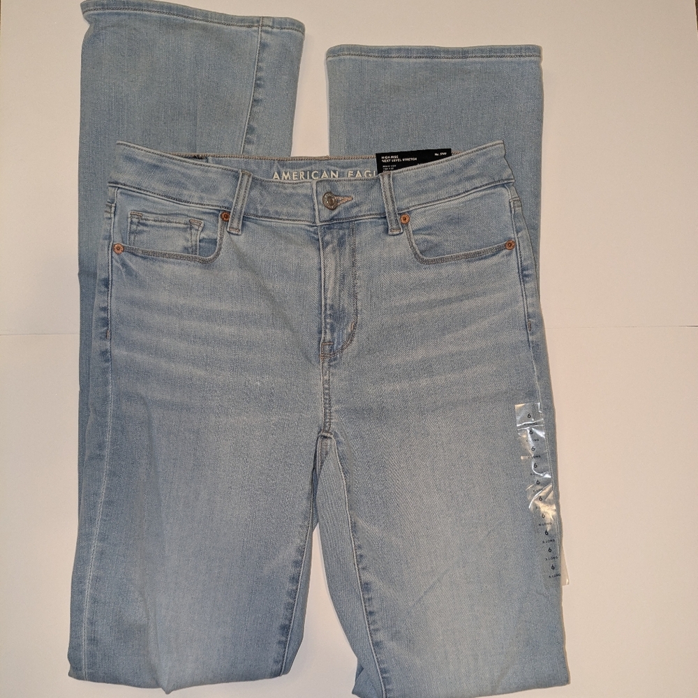 American Eagle Outfitters Women's Sky Blue Skinny Jeans